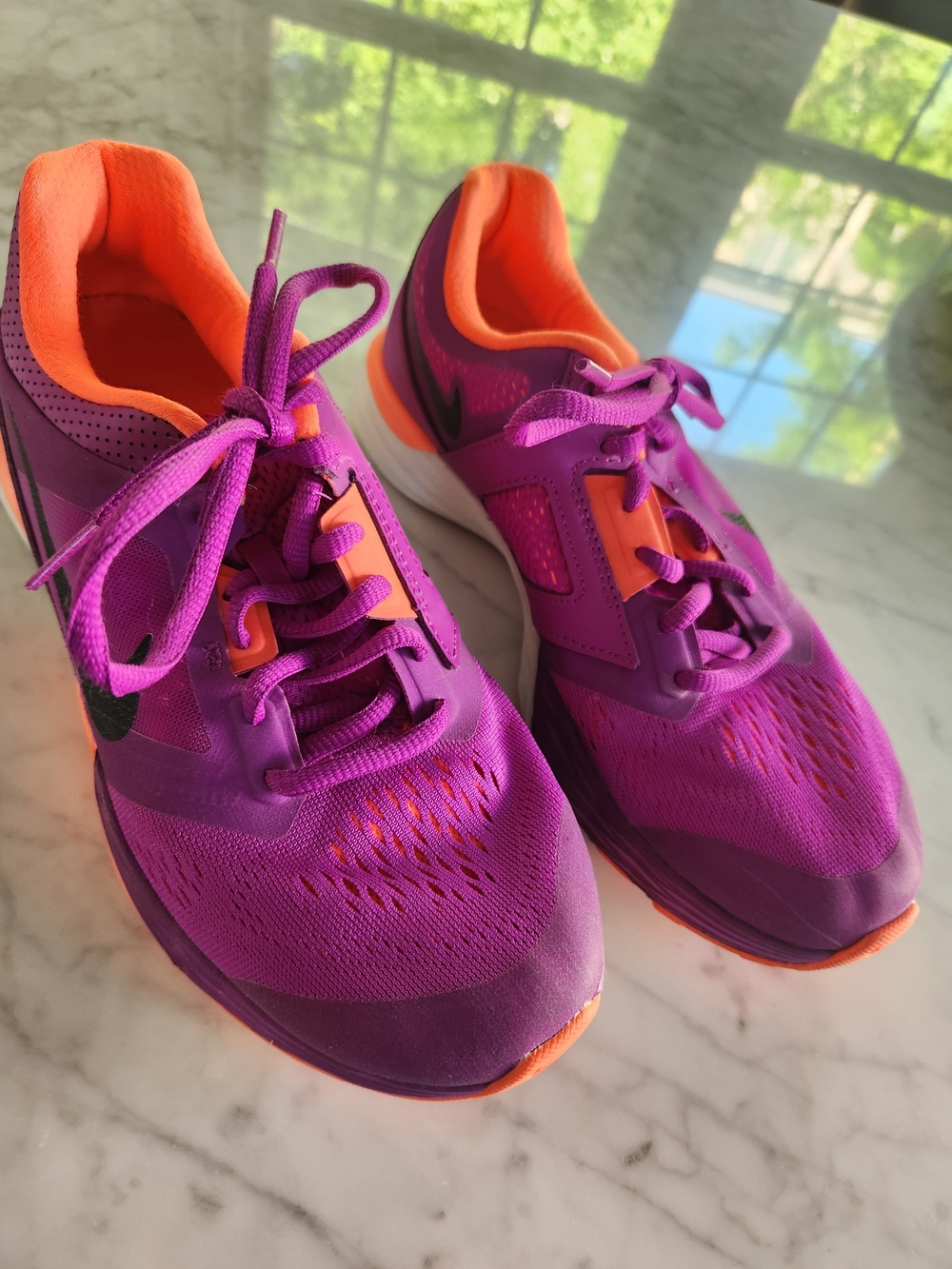 Nike Women's Purple & Orange Running Sneakers, BARELY WORN, LIKE NEW.